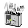 Keyohome Kitchen Cutlery Holder Stainless Steel Large Capacity Utensil Holder