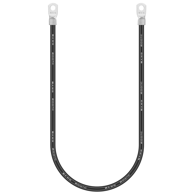 Jtron 20 inch Cables 10 AWG(6-5) Gauge Red + Black