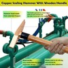WEDO Copper Scaling Hammer,Chipping Hammer with Woodeng Handle,150g,13''330mm