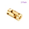 DMiotech 2pcs 3mm-3mm Inner Diameter Rotatable Universal Steering Shaft U