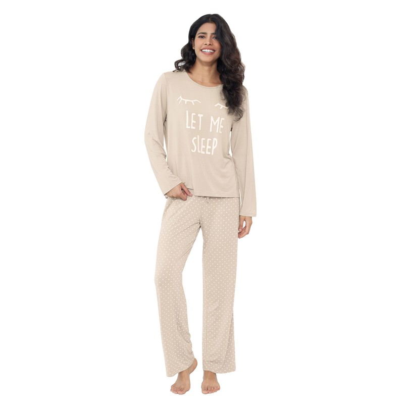 Amorbella Wicking Bamboo Pyjamas/PJs Set for Women Long Sleeve/Pants Breathable
