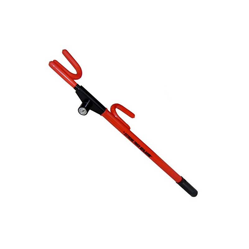 Winner International 00018 Extreme Truck Club Steering Wheel Lock, Red