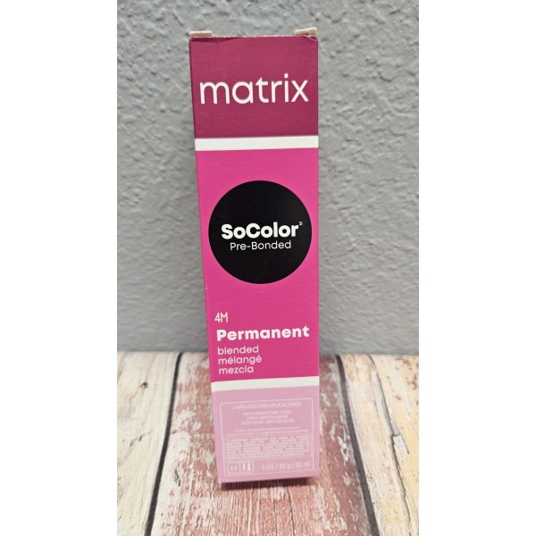 Matrix SoColor Pre-Bonded Permanent Hair Color 4M Dark Brown Mocha