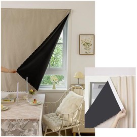 Blackout Sheet, Light Shielding Curtain, Solid Color, Easy to Apply, Magic Tape, Blackout Window, Cloth, UV Protection, Heat Shield, Blindfold Sheet, UV Protection, Cool-up Insulation Sheet, Inside