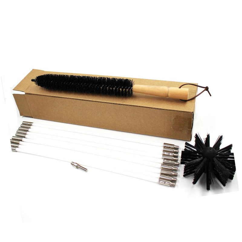 12Pcs Chimney Pipe Cleaning Brush Flexible Inner Wall Cleaner Electric