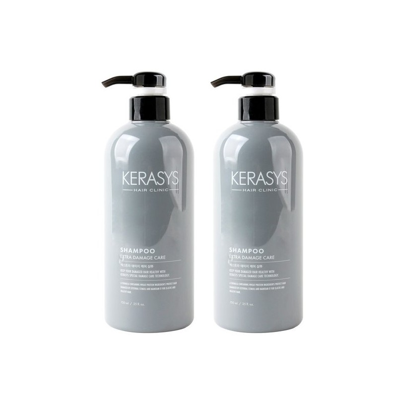 (Kerasis)(2 items) Kerasis Extra Damage Care Shampoo 750g / (케라시스)(2개)케라시스