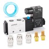 AIRIX 4V210-08 Pneumatic Solenoid Valve DC12V, 2 Position 5 Way,