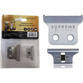 SUPREME TRIMMER 52100G Professional Adjustable Replacement Blade Set for ST5200 ,ST5210, ST5220, T-Shaper (Silver)