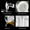 Grease Container 304 Stainless Steel Dustproof Large Capacity Fine Strainer