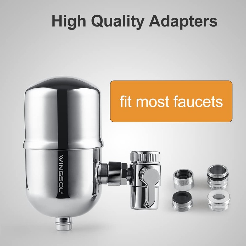 WINGSOL WINGSOL Faucet Filter Replacement Cartridge, Reduce Chloramine, Improve Taste,