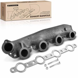 A-Premium Right Exhaust Manifold Kit W/Gasket & Bolts & Nuts [8Cyl 7.3L] Compatible with Ford F-250 HD F-350 F59 F Super Duty E-350 Econoline Club Wagon & International Harvester 3400 3600 3700 3800