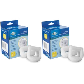 PetSafe Drinkwell Replacement Foam Filters Compatible with PetSafe Ceramic and Stainless Steel Pet Fountains, for Water Dispensers for Dog, 2 Count Pack - PAC00-13711, White (Pack of 2)