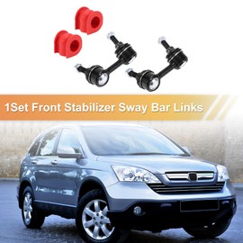 X AUTOHAUX 1 Set Front Sway Bar Links Stabilizer Link Kit with Bushing for Honda Accord 1998-2002 Suspension Kit No.51306S84A01/51320S84A01