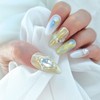 oil painting.Drawing Watercolor Refreshing Unique Emotional Nail - Long Oval