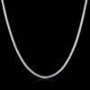 Cutesmile Fashion Titanium Stainless Steel 2 mm Snake Chain Necklace
