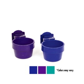 Ware Manufacturing Plastic Slide-N-Lock Crock Pet Bowl for Small Pets, 10 Ounce - Assorted Colors