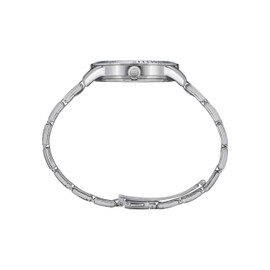 Breil Mate EW0618 Men's Multi-Function Watch with Steel Strap - Silver/Blue with Red Dial Detail - Case Diameter: 37mm, silver/blue, Bracelet