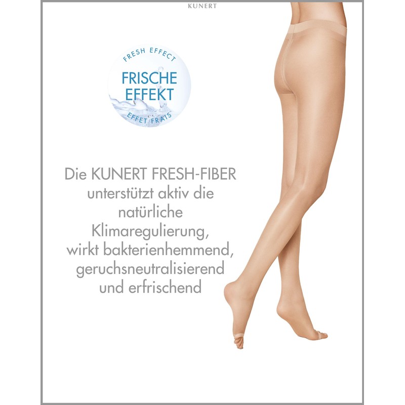KUNERT Damen Strumpfhosen Fresh Up 10 Toeless klimaregulierend 10 DEN