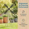 INOOMP Garden Windmill Blades, Outdoor Waterproof Wind Mill Accessories, Large