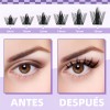 Extensiones Pestañas Efecto Anime 144 Racimos 8-18mm B&Qaugen Wild Rose