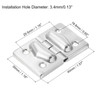 sourcing map 4Pcs Toolbox Suitcase Box Metal Hinges Support, 44x30mm