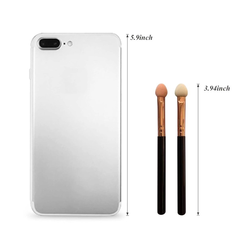 Makeup Brushes Set for Women Professional,U<wbr/>orPoto 10Pcs Sponge Black