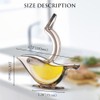AUAUY Manual Lemon Squeezer, Acrylic Manual Lemon Slice Squeezer, Bird