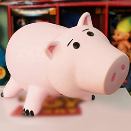 QUEENTAS Piggy Banks for Kids & Adults Hamm Toy Story Bank Money Box Plastic Savings Bank Coin Box Gift for Children's days Birthday age 3 Kid Boy Girl Daughter Son Teen(Color: Pink)