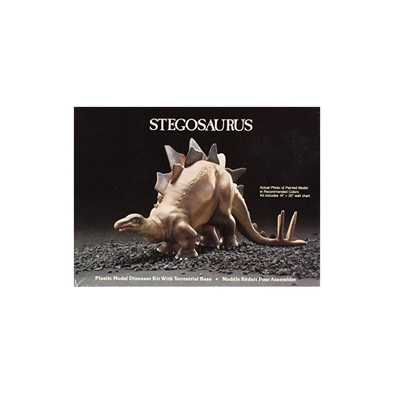 Lindberg Stegosaurus Plastic Model Dinosaur w/ Terrestrial Base Kit #263