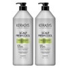 Kerasis Scalp Dandruff Care Fresh Cool Protein Shampoo Lemon Citrus Scent, 980ml, 2 bottles / 케라시스 두피 비듬케어 프레쉬쿨 단백질 샴푸 레몬시트러스향, 980ml, 2개