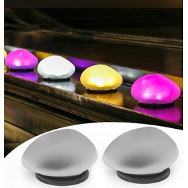 EFYUE 2 Pack Solar Garden Lights Outdoor Waterproof，Resembling Pebbles. Multi-Colored Changing Garden Lights for Courtyard, Garden, Balcony, Beach, Lawn, Terrace, Poolside.