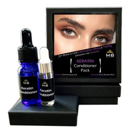 Eyelash Eyebrow Growth Serum Advanced Nourishing Keratin Conditioner for Lamination Perm/Lift/Tint/Wax Aftercare. Helps Repair & Regrow Damaged Hair (1-10ml + 5-5ml + 6 Free Brushes)