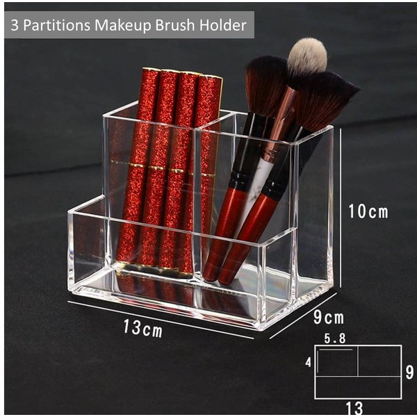 KW Collection Acrylic Makeup Organizer Cosmetic Storage Makeup Display Case