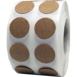 Brown Natural Kraft 1/2" Inch Round Adhesive Labels 1,000 Color Coding Dot Stickers for Efficient Inventory Management, Crafting Projects, and Organizational Tasks in Offices, Schools, and Homes