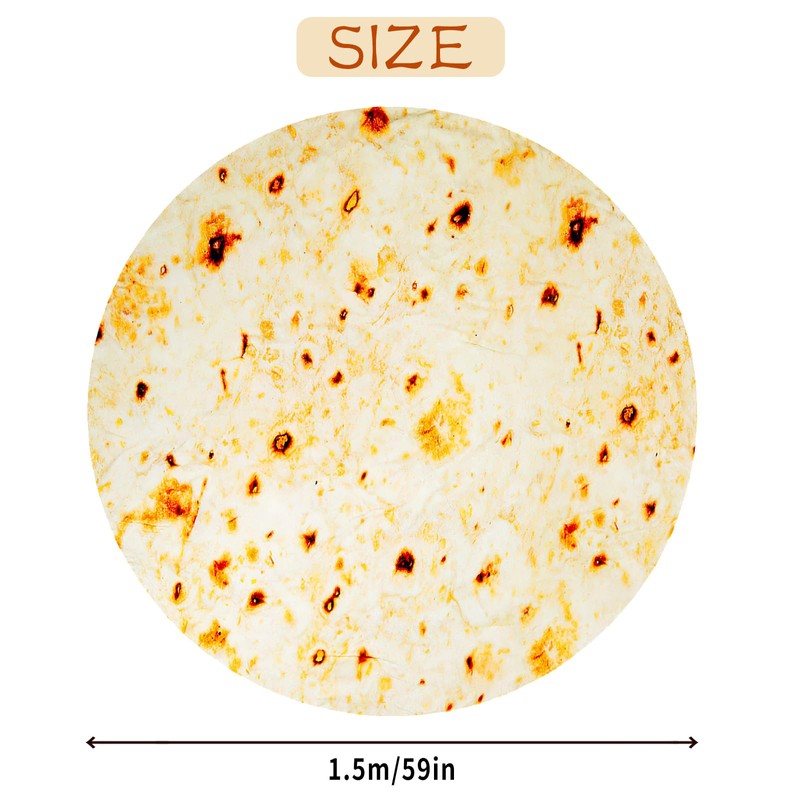 shallyong Burrito Blanket, Blankets for Sofa, Flannel, Burritos Blanket, 150