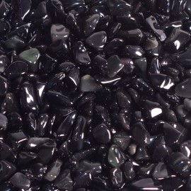 Justinstones Natural Rainbow Obsidian Polished Chips Crushed Tumbled Stone Crystal Healing Embellishments 100 Grams