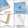 Hexsonhoma Acrylic 3.5x5 Picture Frame with Gold Edge Pack of