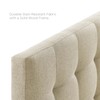 Modway Lily Tufted Linen Fabric Upholstered Full Headboard in Beige