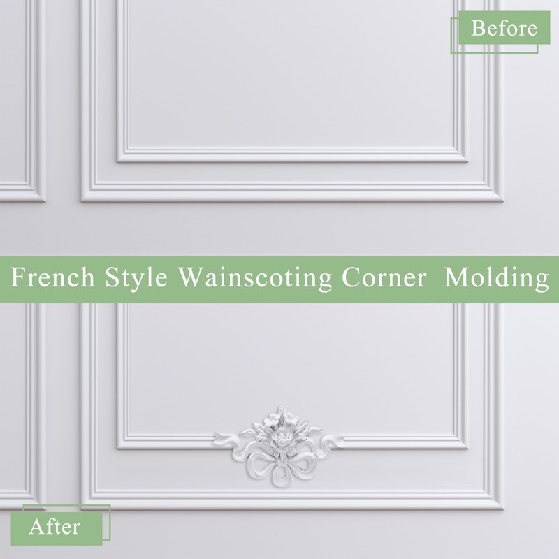 Pangda Corner Wall Molding French Style Wainscoting Panels Flora Moulding