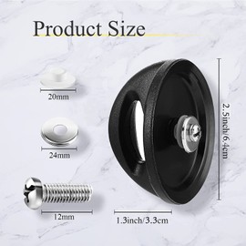 2 Pack Universal Pot Lid Handle Replacement Compatible With rival crockpot Replacement Lid Parts and more Universal Kitchen Cookware Lid Replacement Knobs 2.5 Inch