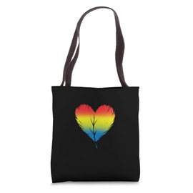 Bird Heart Design for colorful Bird Fans Tote Bag