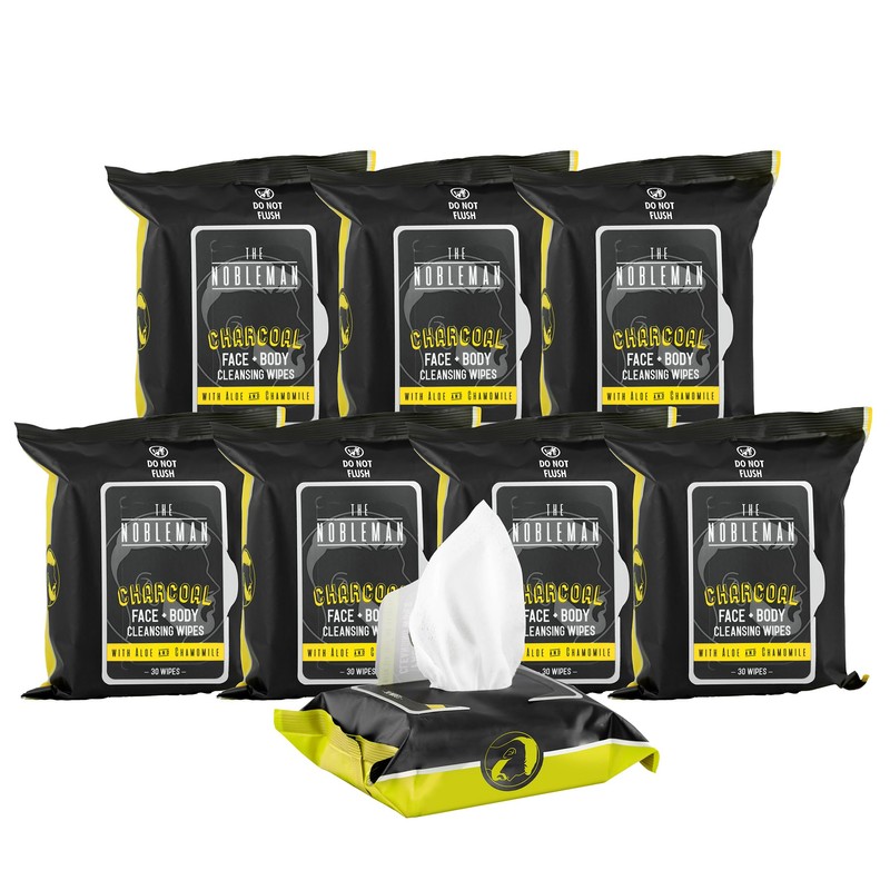 The Nobleman Cleansing Wipes Variety Pack (8 Packs, Chamomile)