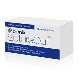 Bionix - SutureOut | Sterile Single-Use Suture Removal Tool with Guarded Blade & Adhesive Pad for Easy, Stitch Removal (50 Count)