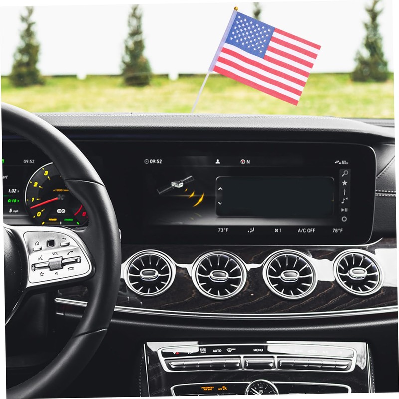 FUNOMOCYA Hand Waving Mini Flags Set 25pcs Usa Flag Polyester