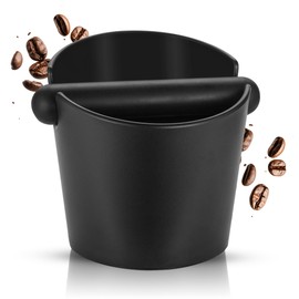 Muntel Coffee grounds container, knockbox, non-slip, 1.3 L, black
