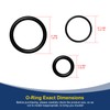 98209800/98209803 / 98209804 Replacement O-Ring Kit Fit for Air Relief