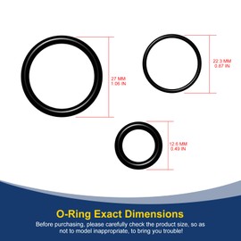 98209800/98209803 / 98209804 Replacement O-Ring Kit Fit for Air Relief Valve High Flow Relief Valve for Pool/Spa (15pcs,5set)