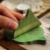4 Packs Beautiful Green Leaf-Shaped Sticky Notes Stickers Can be