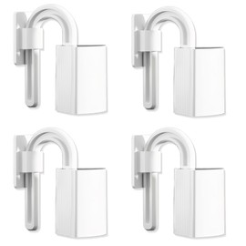 ZKGYUS Clamp Protection for Doors, Pack of 4 White Door Stops Children's Room Child Safety Door Stop, Finger Clamp Protection for Babies and Children, Protects Fingers from Door Gap Clip Injuries