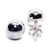 Arranview Jewellery Sterling Silver 8 mm Ball Stud Earrings